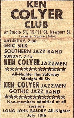 Eric Silk at Colyer's Club poster